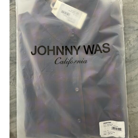 Johnny Was Contrast Back Shirt - Georgiana Tessa Plaid Medium - Picture 9 of 10